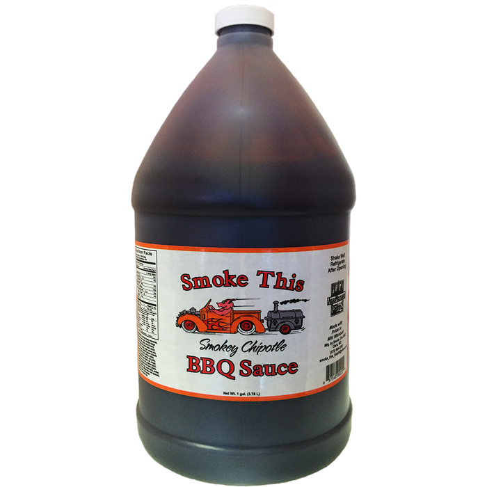 Smoke This Smokey Chipotle BBQ Sauce Gallon - The Kansas City BBQ Store