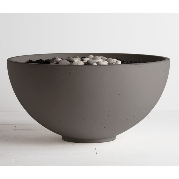 Solus Hemi 36-Inch Round Ultra High Performance Concrete Gas Fire Pit