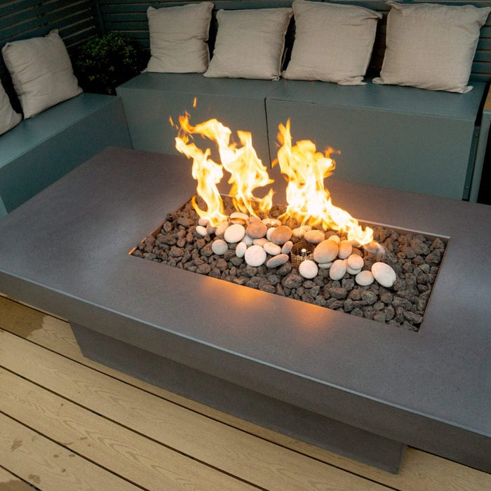 Solus Tavolo 68-Inch Linear Ultra High-Performance Concrete Gas Fire Pit Table