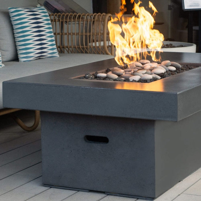 Solus Tavolo 68-Inch Linear Ultra High-Performance Concrete Gas Fire Pit Table