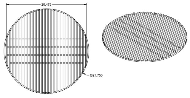 Stainless Charcoal Grate For 26" Kettle Grills