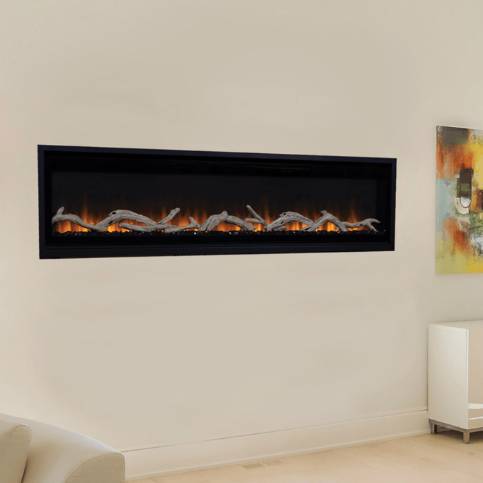 Superior Plexus Built-In/Wall Mounted Zero Clearance Linear Electric Fireplace