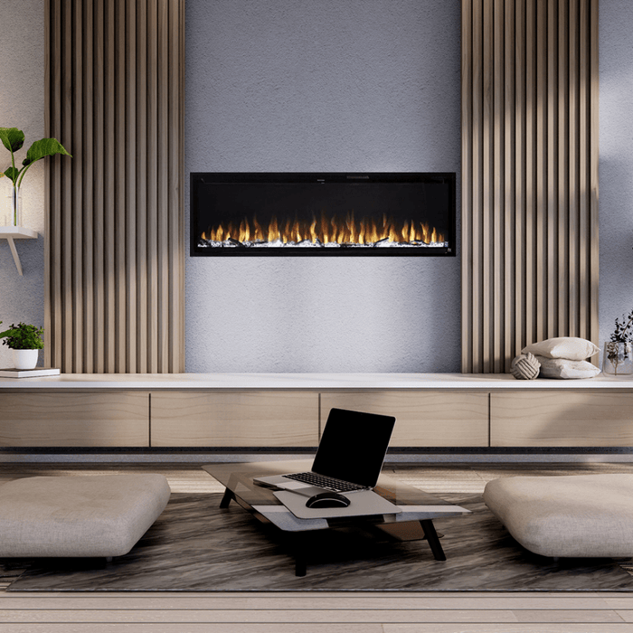 Superior Plexus Built-In/Wall Mounted Zero Clearance Linear Electric Fireplace