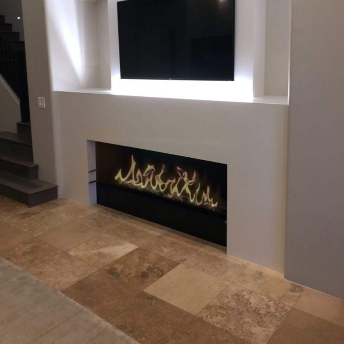 The Bio Flame 72-Inch Firebox SS - Built-in Ethanol Fireplace