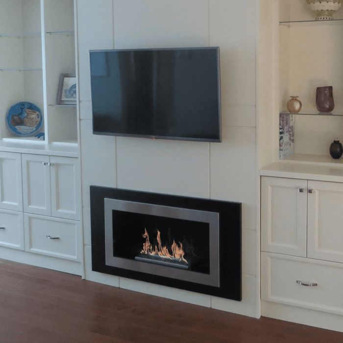 The Bio Flame Lorenzo 45-Inch Built-in/Wall Mounted Ethanol Fireplace