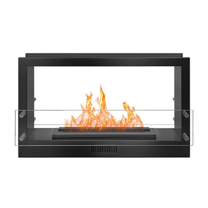 The Bio Flame 38-Inch Smart Firebox DS - See-Through Ethanol Fireplace