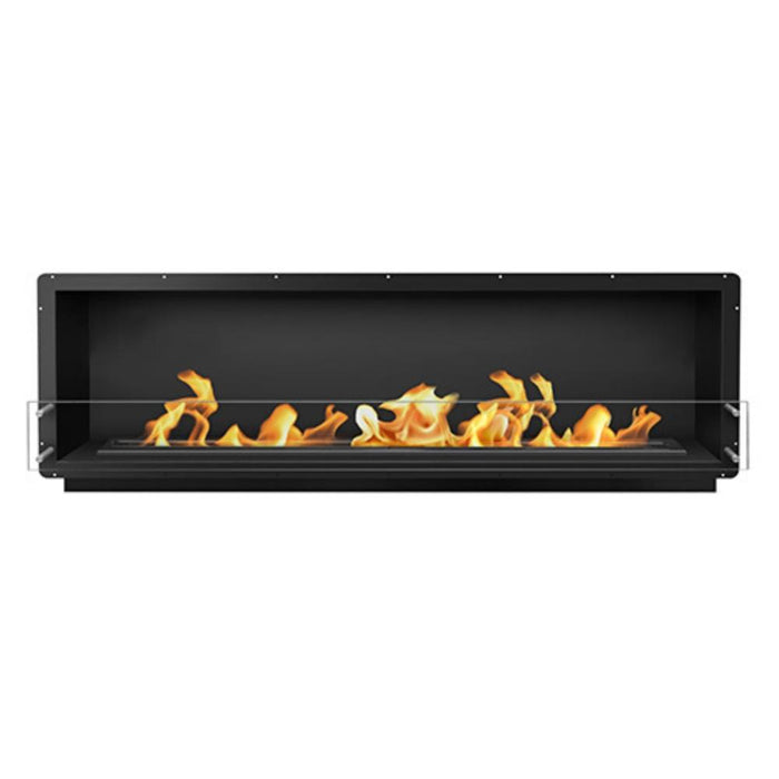 The Bio Flame 84-Inch Firebox SS - Built-in Ethanol Fireplace