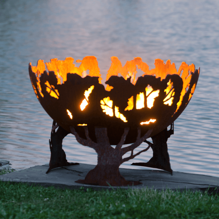 The Fire Pit Gallery 37-Inch Forest Fire Steel Fire Pit (7010001-37D)