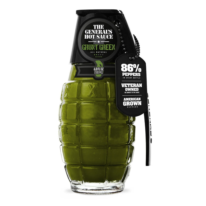 The General's Hot Sauce Grunt Green