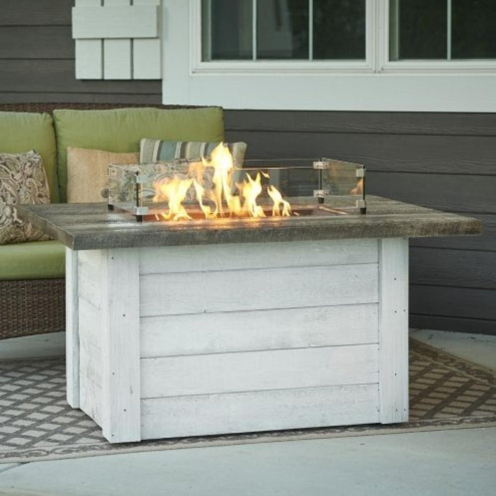 The Outdoor GreatRoom Company Alcott 48-Inch Rectangular Gas Fire Pit Table (ALC-1224)