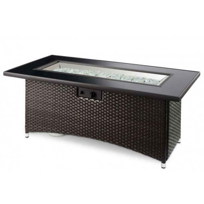 The Outdoor GreatRoom Company Balsam Montego 59-Inch Linear Gas Fire Pit Table (MG-1242-BLSM-K)