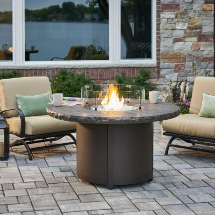 The Outdoor GreatRoom Company Beacon 48-Inch Round Gas Fire Pit Table