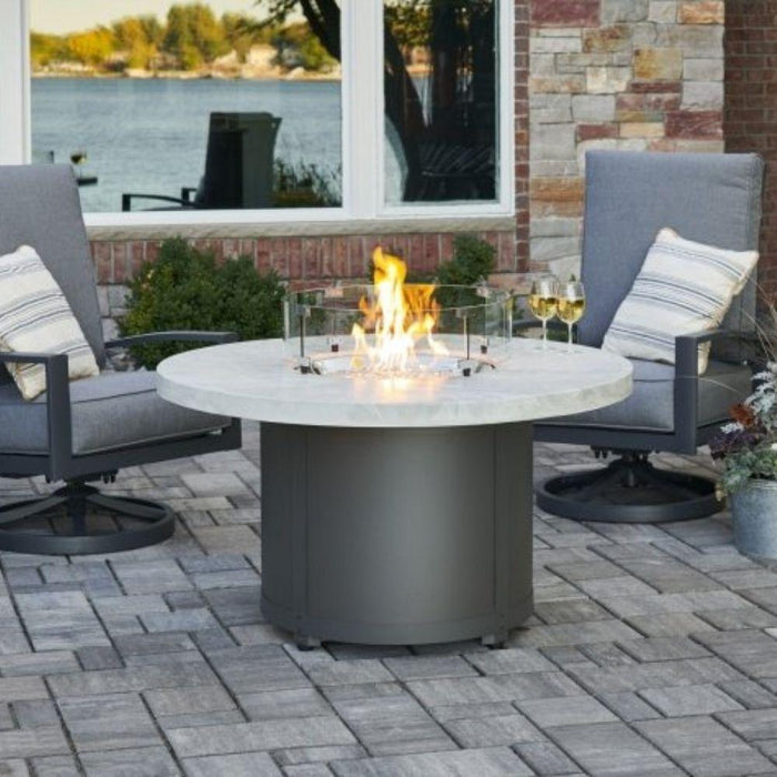 The Outdoor GreatRoom Company Beacon 48-Inch Round Gas Fire Pit Table