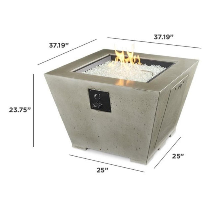 The Outdoor GreatRoom Company Cove 37-Inch Square Gas Fire Bowl (CV-2424)