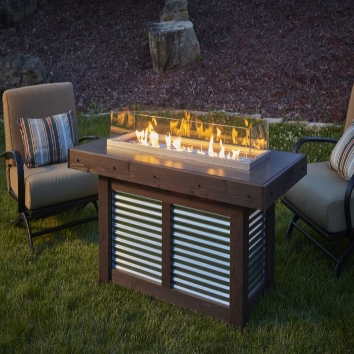 The Outdoor GreatRoom Company Denali Brew 57-Inch Linear Gas Fire Pit Table (DENBR-1242)