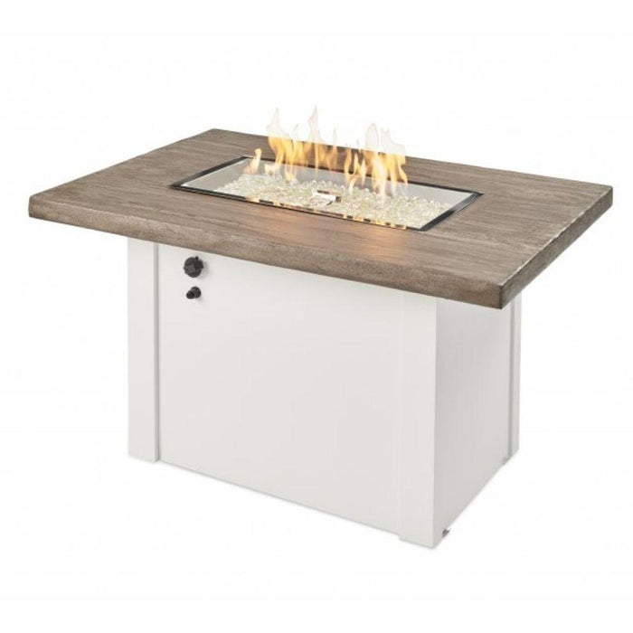 The Outdoor GreatRoom Company Havenwood 44-Inch Rectangular Gas Fire Pit Table