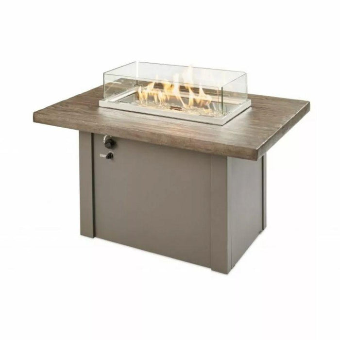 The Outdoor GreatRoom Company Havenwood 44-Inch Rectangular Gas Fire Pit Table