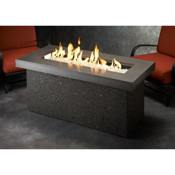 The Outdoor GreatRoom Company Key Largo Linear Gas Fire Pit Table