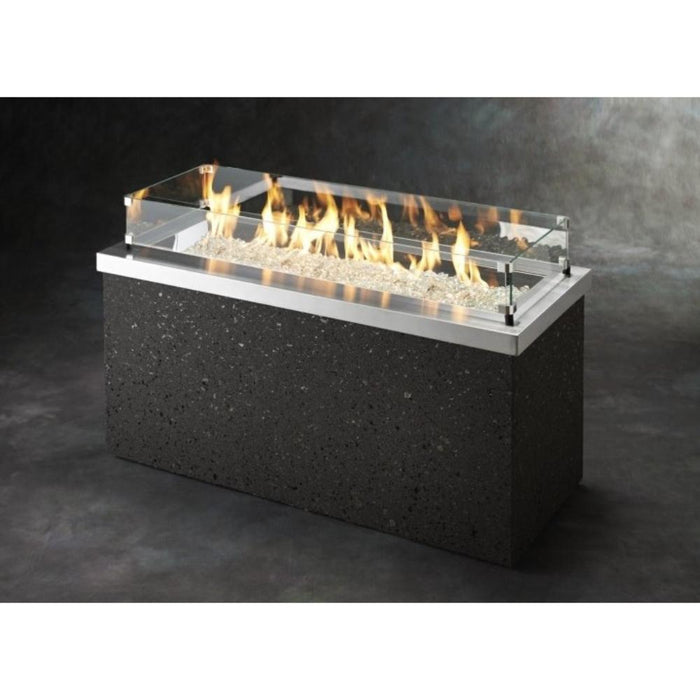 The Outdoor GreatRoom Company Key Largo Linear Gas Fire Pit Table