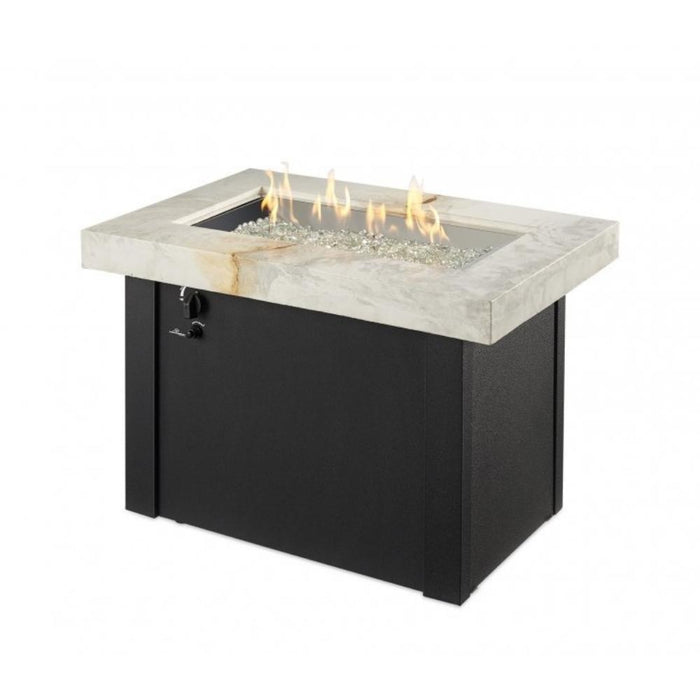 The Outdoor GreatRoom Company Providence Rectangular Gas Fire Pit Table