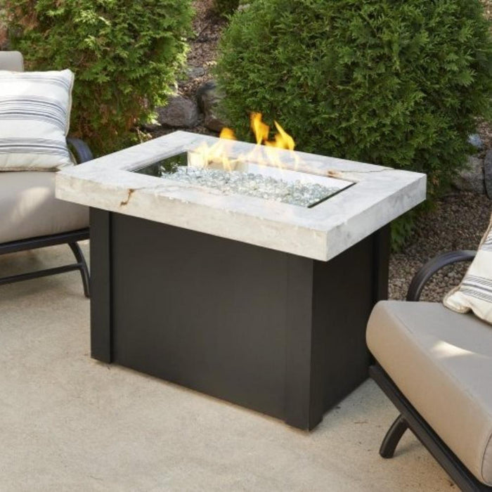 The Outdoor GreatRoom Company Providence Rectangular Gas Fire Pit Table