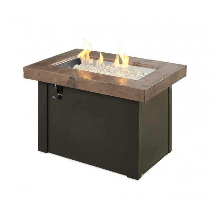 The Outdoor GreatRoom Company Providence Rectangular Gas Fire Pit Table