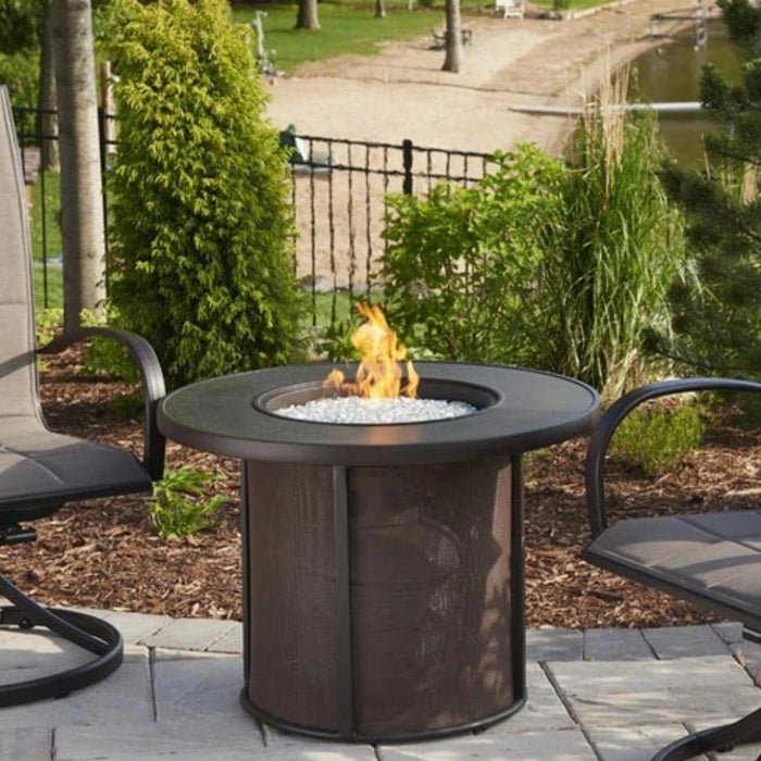 The Outdoor GreatRoom Company Stonefire 31-Inch Round Gas Fire Pit Table