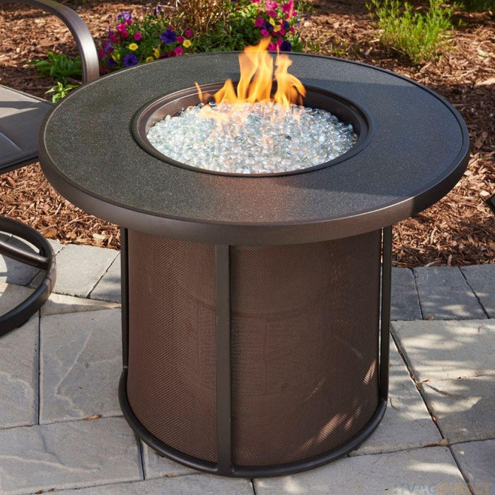 The Outdoor GreatRoom Company Stonefire 31-Inch Round Gas Fire Pit Table