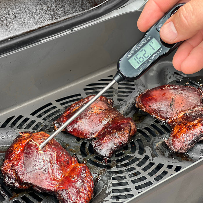 Kona Digital Meat and Candy Thermometer with Backlit LED Screen - Compact and Accurate Cooking Tool for Perfectly Cooked Food Every Time! Ideal for BBQ, Grilling, Kitchen, Oven, and Smoker - The Kansas City BBQ Store