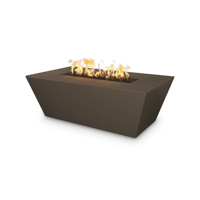 Top Fires Angelus 60-Inch Rectangular GFRC Gas Fire Pit Table - Electronic