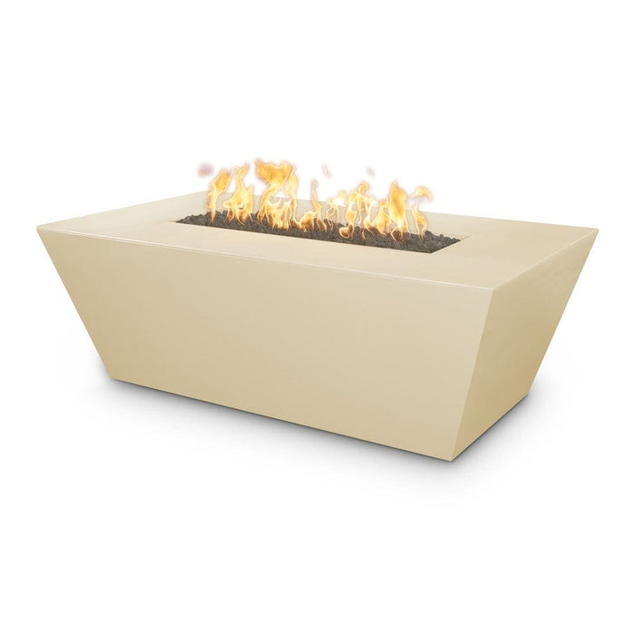 Top Fires Angelus 60-Inch Rectangular GFRC Gas Fire Pit Table - Electronic