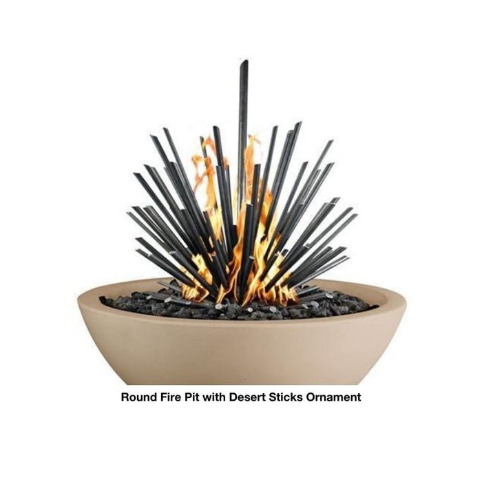 Top Fires Avalon 30-Inch Square Concrete Gas Fire Bowl - Electronic