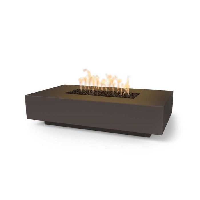 Top Fires Cabo 56-Inch Rectangular GFRC Gas Fire Pit Table - Electronic