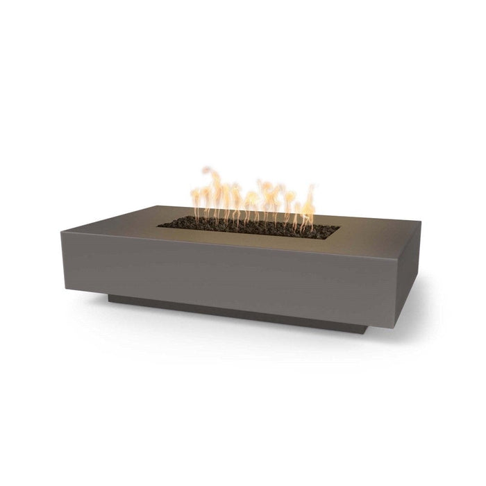 Top Fires Cabo 90-Inch Rectangular GFRC Gas Fire Pit Table - Electronic