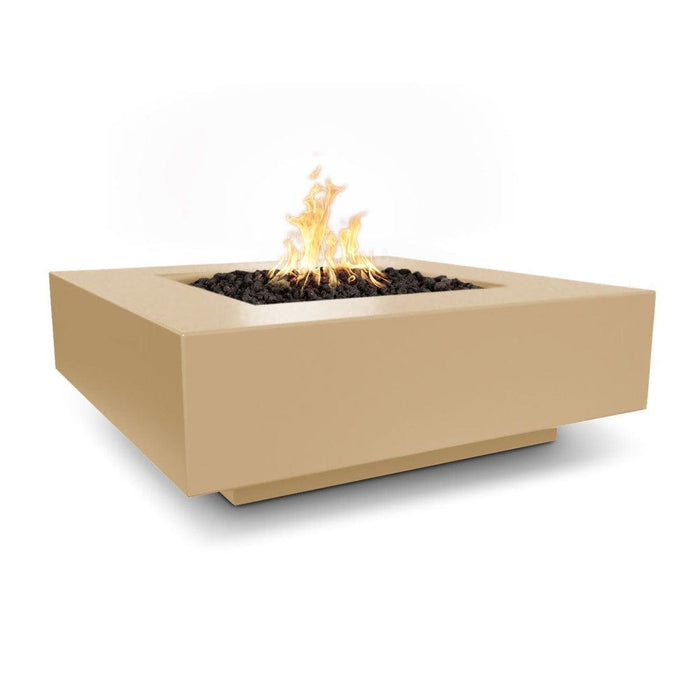 Top Fires Cabo Square GFRC Gas Fire Pit Table - Flame Sense