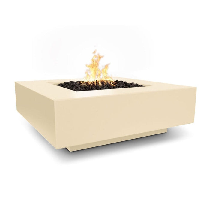 Top Fires Cabo Square GFRC Gas Fire Pit Table - Match Lit