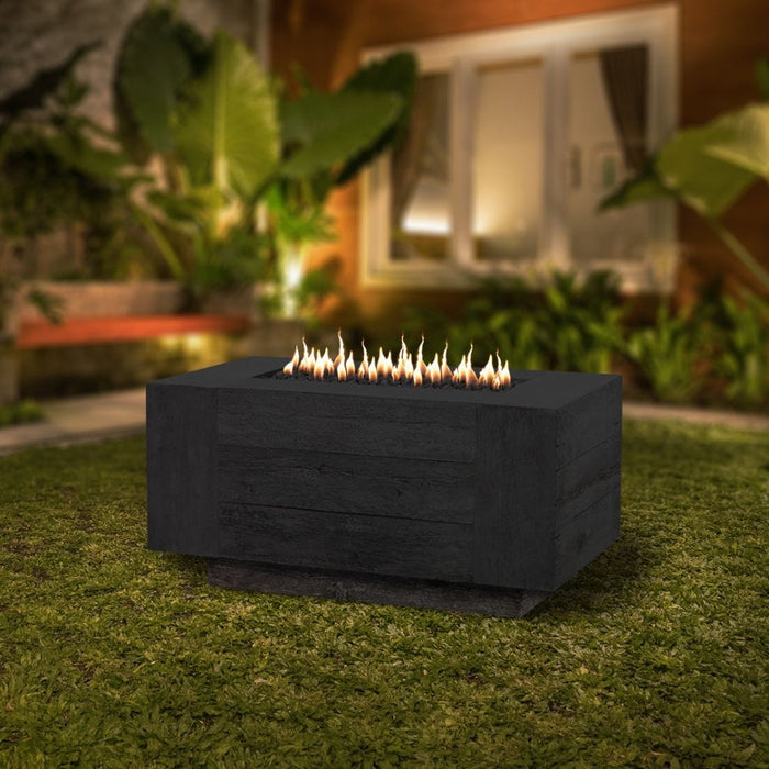 Top Fires Catalina Rectangular GFRC Gas Fire Pit - Electronic