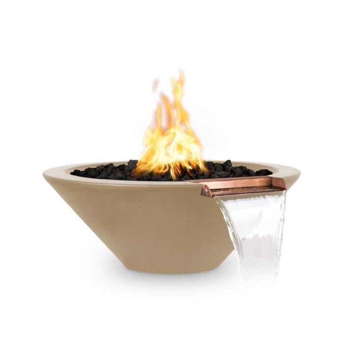 Top Fires Cazo 31-Inch Round Concrete Gas Fire and Water Bowl - Match Lit (OPT-31RFW)