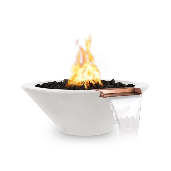 Top Fires Cazo 31-Inch Round Concrete Gas Fire and Water Bowl - Match Lit (OPT-31RFW)