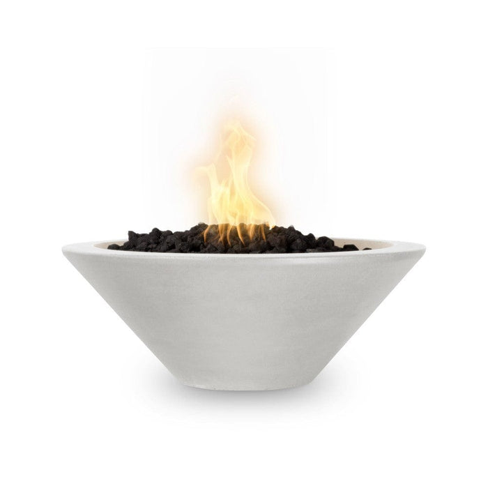 Top Fires Cazo 31-Inch Round Concrete Gas Fire Bowl - Electronic (OPT-31RFOE)