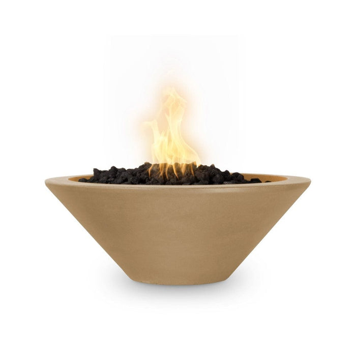 Top Fires Cazo 31-Inch Round Concrete Gas Fire Bowl - Match Lit (OPT-31RFO)