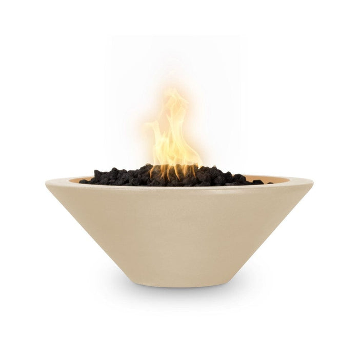 Top Fires Cazo 31-Inch Round Concrete Gas Fire Bowl - Match Lit (OPT-31RFO)