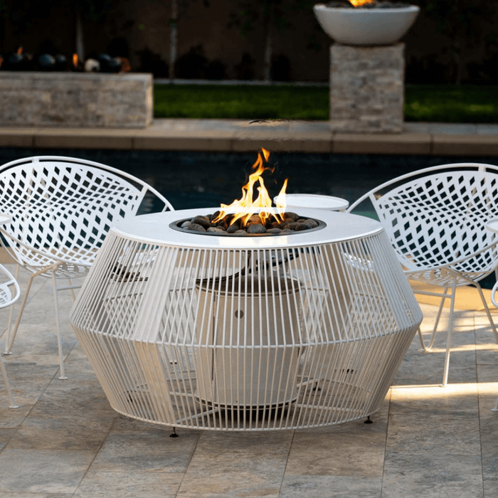 Top Fires Cesto Gas Fire Pit - Match Lit