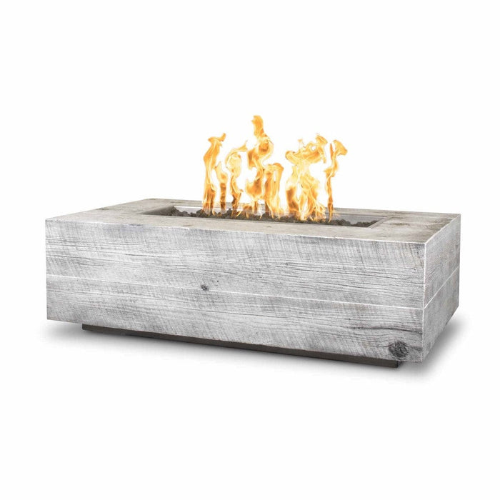 Top Fires Coronado Rectangular GFRC Gas Fire Pit - Match Lit