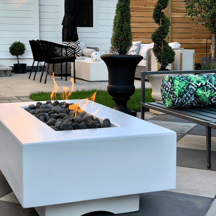 Top Fires Del Mar 48-Inch GFRC Gas Fire Pit - Match Lit (OPT-CORGFRC48)