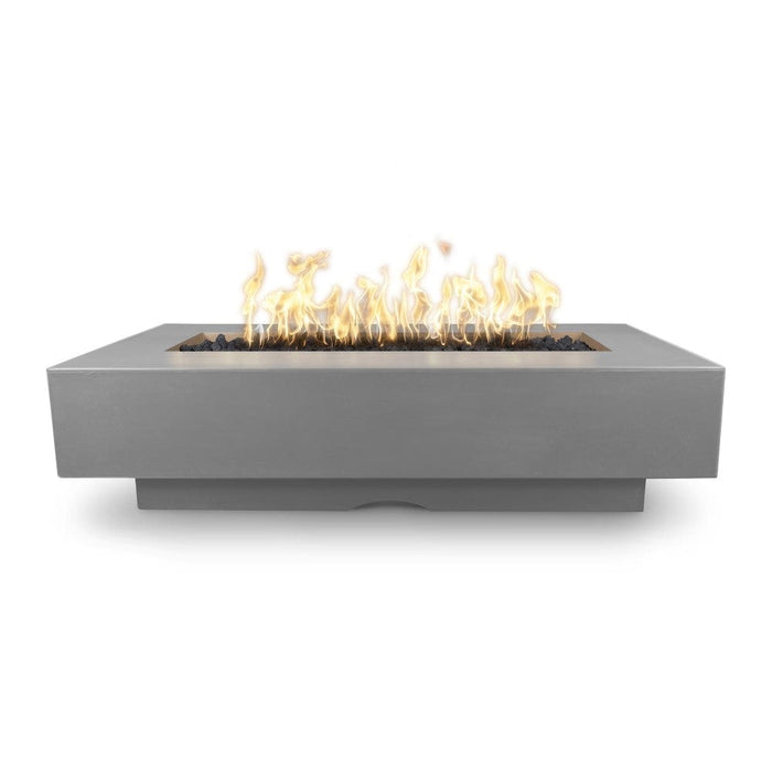 Top Fires Del Mar 60-Inch Rectangular GFRC Gas Fire Pit - Match Lit