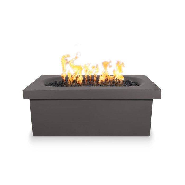 Top Fires Ramona 60-Inch Rectangular GFRC Gas Fire Pit Table - Electronic