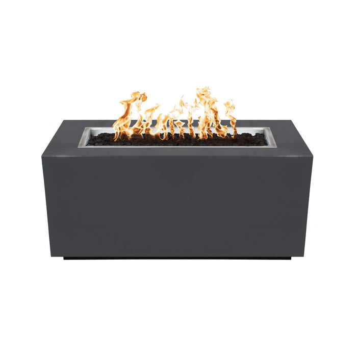 Top Fires Pismo Rectangular Powder Coated Gas Fire Pit - Match Lit