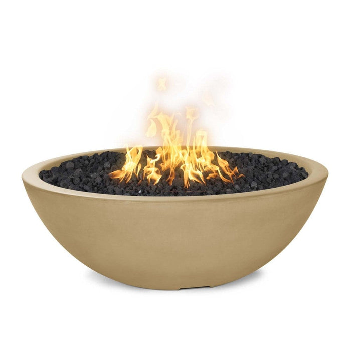 Top Fires Sedona 27-Inch Round Concrete Gas Fire Bowl - Electronic (OPT-27RFOE)