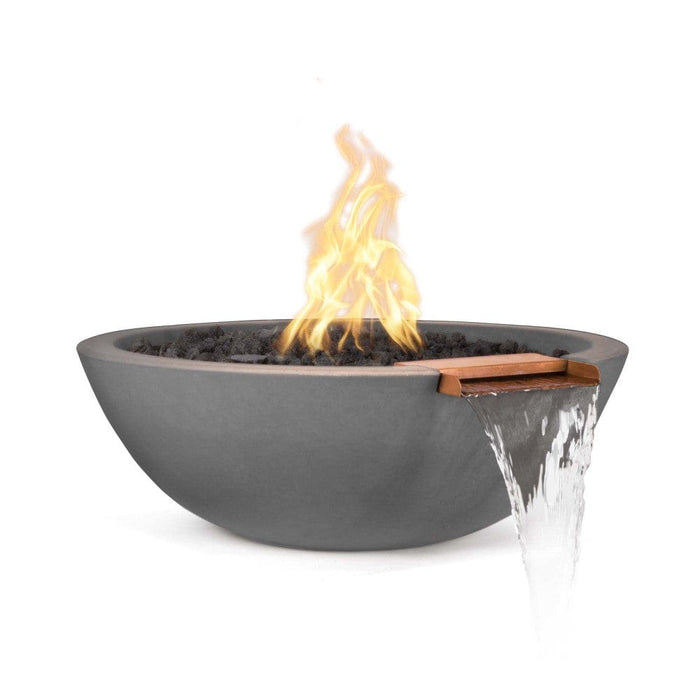 Top Fires Sedona 33-Inch Round Concrete Gas Fire and Water Bowl - Match Lit (OPT-33RFW)